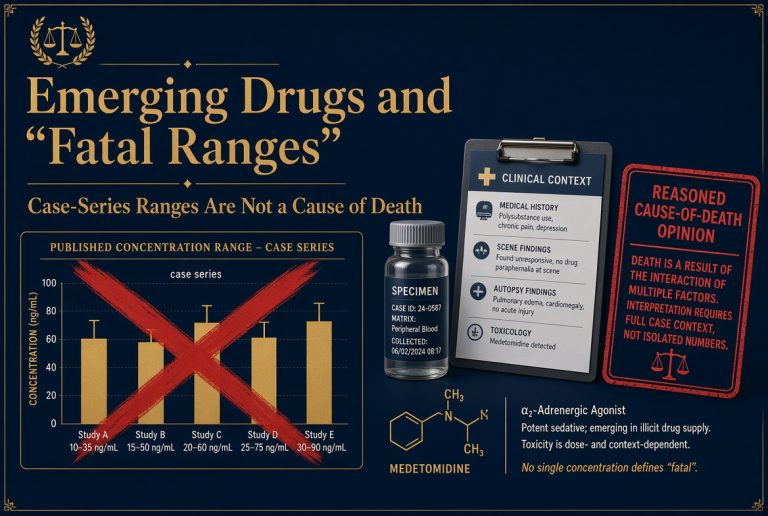 Emerging drug concentrations and so-called fatal ranges