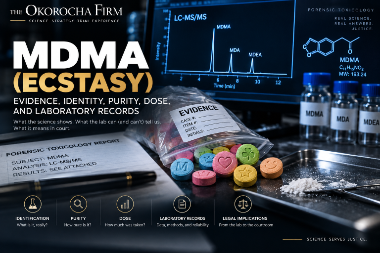 MDMA and ecstasy forensic toxicology evidence
